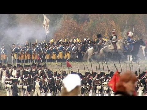 Handlebar moustaches, tunics and rifles: thousand brave the mud to re-enact the Battle of Leipzig