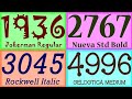 Numbers 1 To 5000 In 500 Fonts Every Photoshop Font Almost