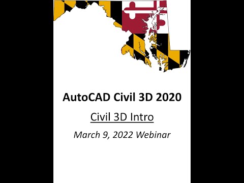 Webinar 3-9-22 - Civil 3D Introduction