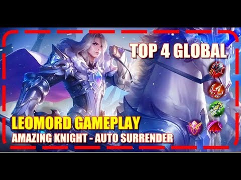 Amazing Knight - Leomord Gameplay&Build by [ OPi Buts ] Top 4 Global - Mobile Legends