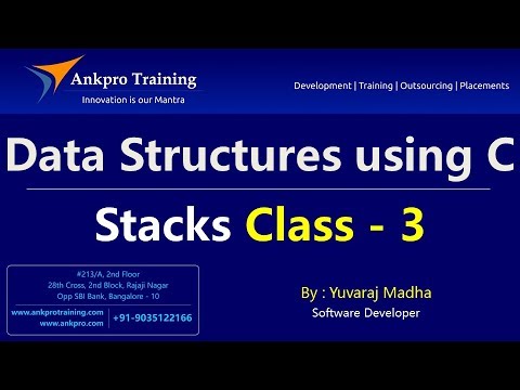 Data Structures using C Part 3 Stack algorithms | Stack operations | Stack algorithms