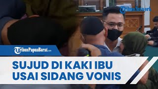 Divonis 10 Bulan atas Kasus Brigadir J, Irfan Widyanto Sujud di Kaki Ibu dan Peluk Keluarga