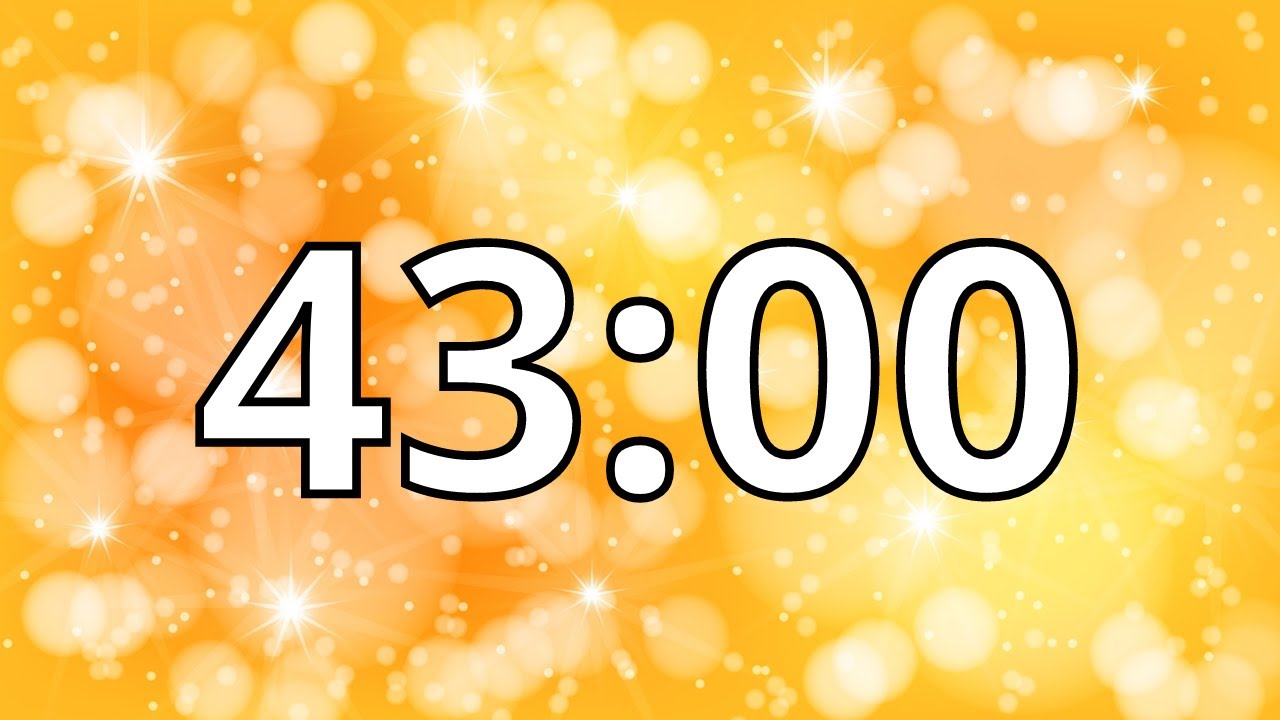 43 Minute Timer with Music | Abstract Timer
