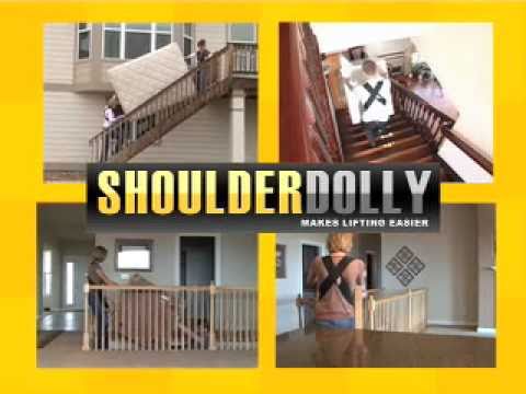 Part of a video titled Shoulder Dolly - Overview of product and demonstrations - YouTube