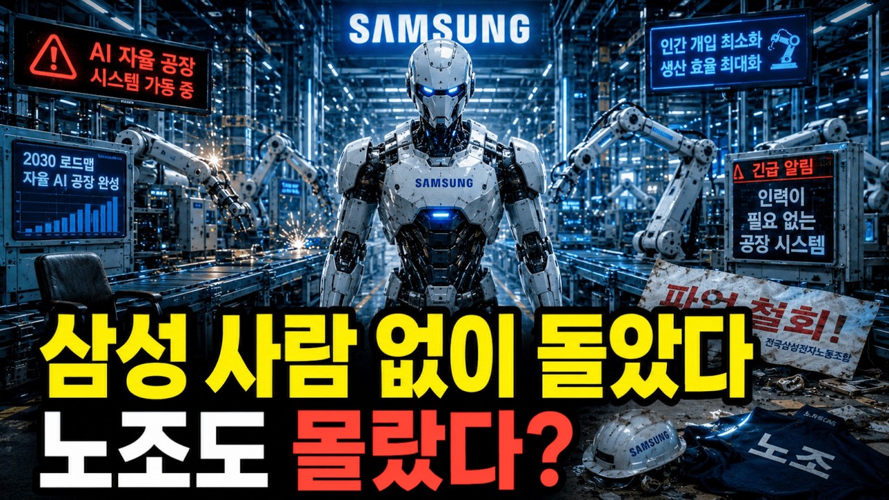"사람 없이도 돌아가기 시작했다" — 삼성이 5년 동안 조용히 준비한 충격적인 미래
