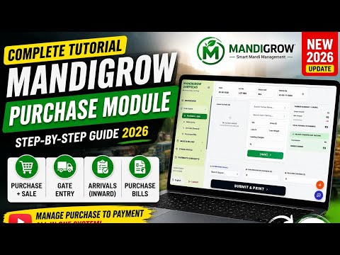 Master the Complete MandiGrow Purchase Module in One Video