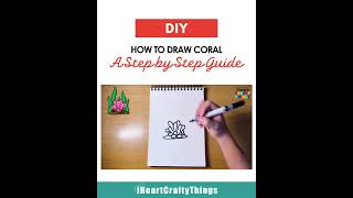 🖌️ HOW TO DRAW CORAL 🌊 | Step-by-Step Coral Reef Drawing Tutorial for Beginners & Kids #howtodraw