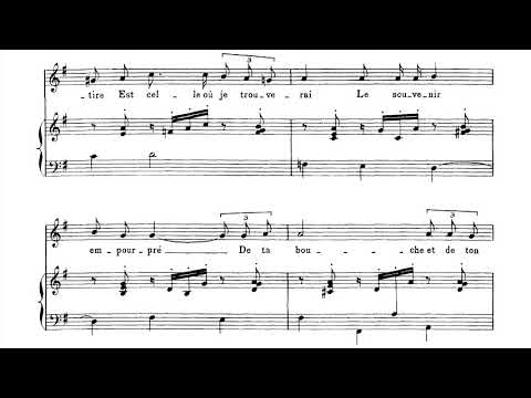 Gabriel Fauré: Chanson, Op. 94 (1906) [Score Video]