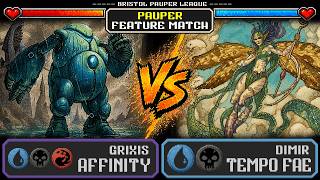 Grixis Affinity vs Dimir Tempo Faeries | MTG Paper Pauper Gameplay