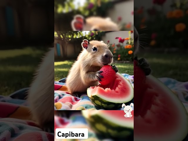 Vídeo relacionado con Lindo Kawaii Capibara Amante Roedor Animal Niños Camiseta