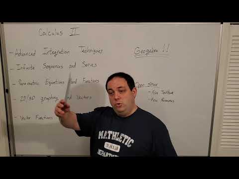 Calculus II -- Intro
