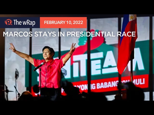 In 2-0 vote, Comelec body allows Marcos Jr. to run for president