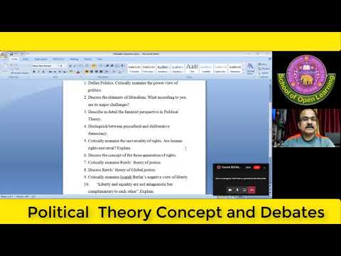 POLITICAL THEORY: CONCEPT AND DEBATES By - BISHNU