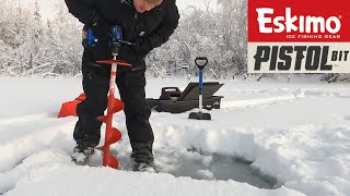 Eskimo Pistol Bit Ice Fishing Auger, Field Tested Review 