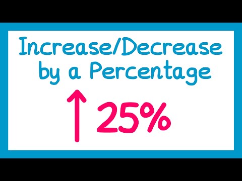 Increase/Decrease by a Percentage - GCSE Maths