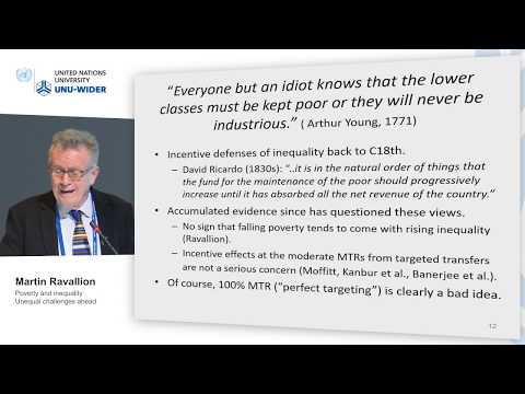 Think development – Think WIDER | Plenary 2 - Martin Ravallion