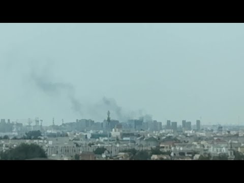 Video Thumbnail: Column of black smoke on Doha horizon following explosions | AFP