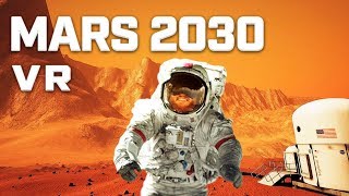 Mars 2030 VR gameplay - Explore accurately-mapped Mars terrain from NASA satellite data