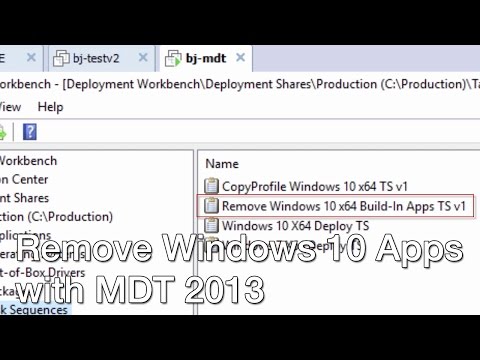 Remove Windows 10 Build Apps with MDT 2013!