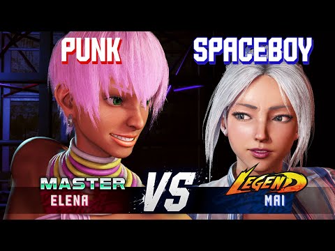 SF6 ▰ PUNK (Elena) vs SPACEBOY (Mai) ▰ High Level Gameplay