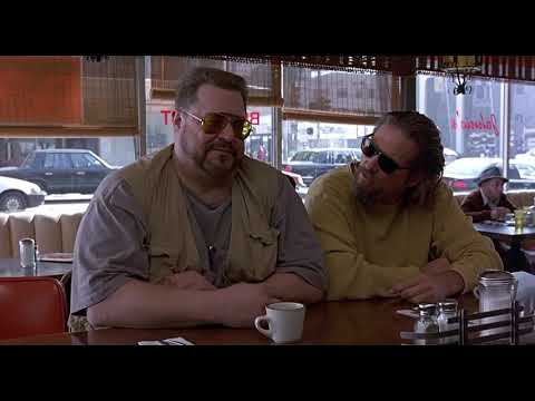 The Big Lebowski - Enjoying my coffee Diner Scene HD