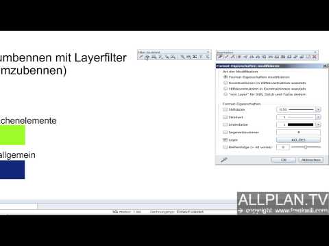 ALLPLAN.TV Quicktipps Allplan 2013 - CAD Layer tauschen mit Layerfilter 2013