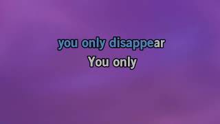 Tom McRae   You Only Disappear (Karaoke)