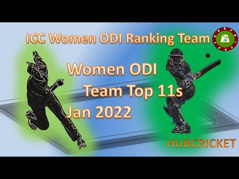 Women's Cricket ODI  Team  Ranking Jan 2022 |  ICC Team Rankings 2022