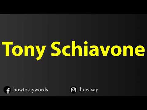 How To Pronounce Tony Schiavone
