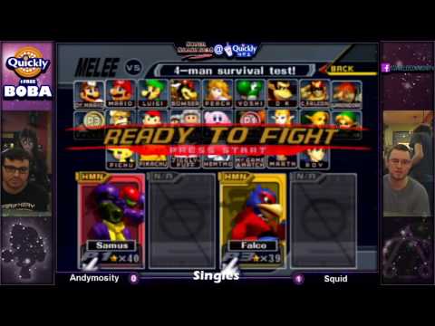 SSBM @ Quickly 13 - Andymosity Vs. Squid