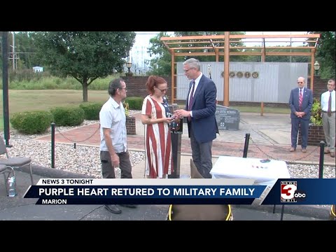 WWII Purple Heart, Bronze Star returned to a Marion family