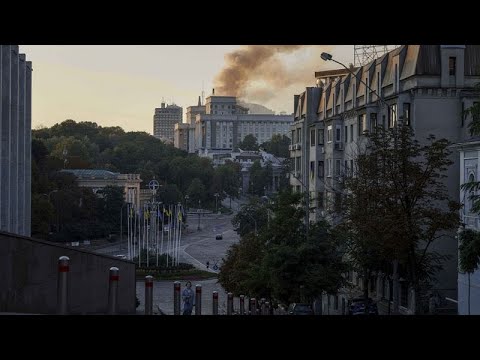 Ukraine's main governmental building on fire as Russia launches 823 attacks over Ukraine