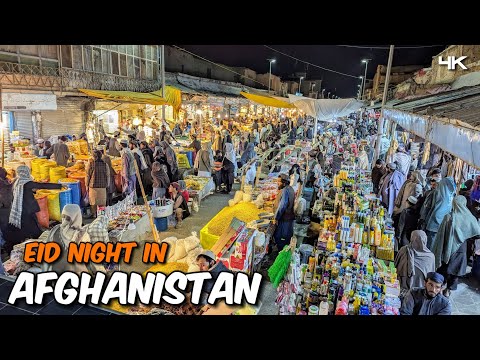 Eid Night in Afghanistan || A Vibrant Market Experience || 2025 Kandahar 🇦🇫😍