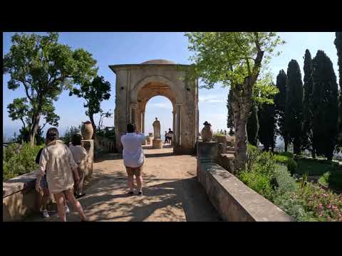 [4K] VILLA CIMBRONE WALK - RAVELLO, AMALFI COAST, ITALY  [ORIGINAL AUDIO]