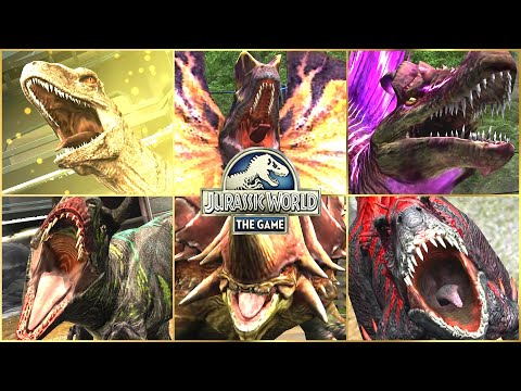 ALL DINOSAURS SPECIAL ATTACK ANIMATION | Jurassic World The Game