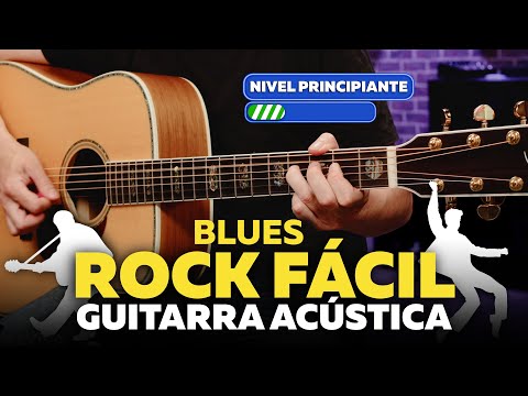 How to Play Blues Rock on Acoustic Guitar Easily for Beginners 🎸 Step by Step