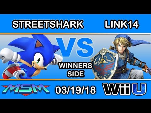 MSM 138 - Streetshark (Sonic) Vs. Link14 (Link) Winners Side - Smash 4