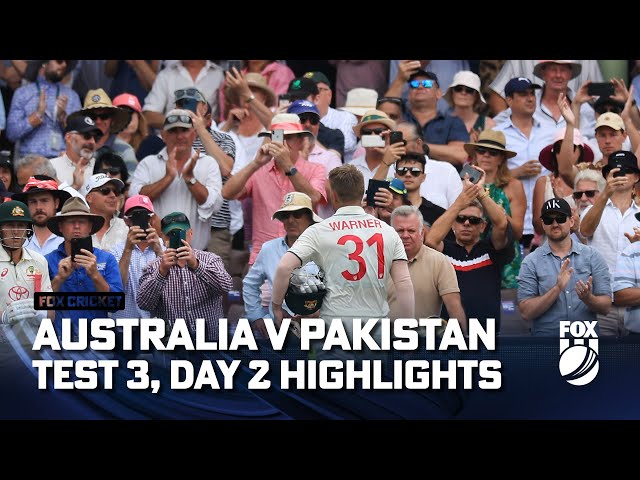 Australia v Pakistan – Third Test, Day 2 Highlights I 04/01/24 I Fox Cricket
