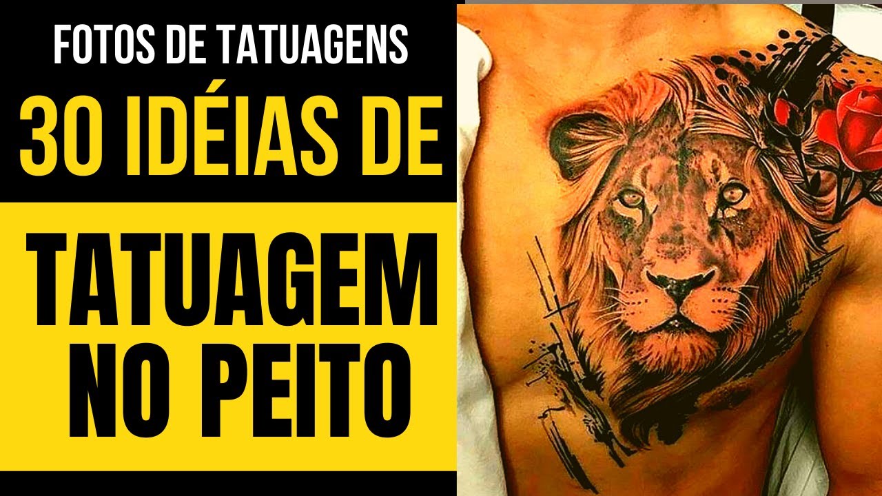 30 LINDAS IDÉIAS DE TATUAGEM NO PEITO - FOTOS DE TATUAGEM