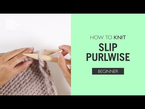 How to: Knit Slip One Purlwise poster