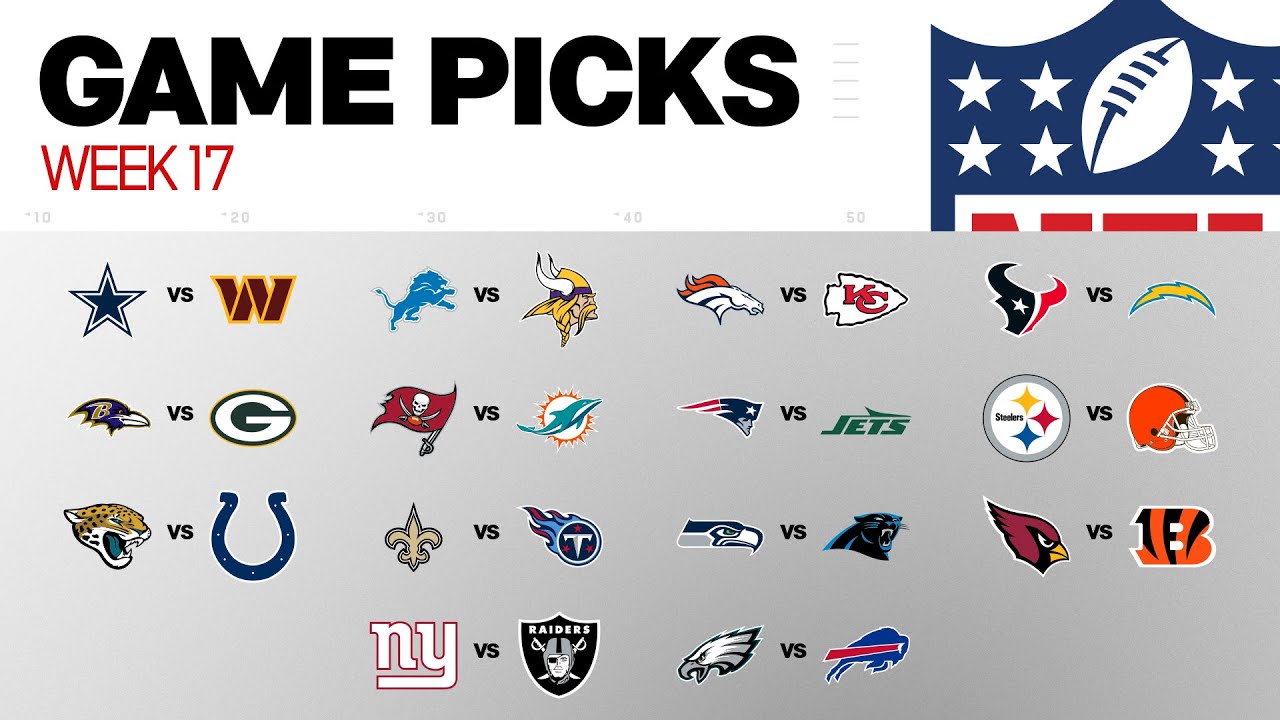NFL Game Picks Week 17