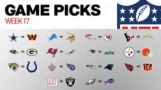 NFL Game Picks Week 17