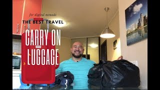 Traveling with Carry On Only Luggage - The Best Bag and Suitcase for Digital Nomads