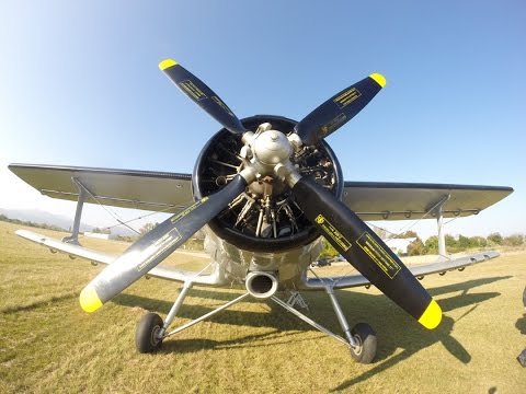 Antonov AN-2 Great engine sound! Flying with oldtimer plane!