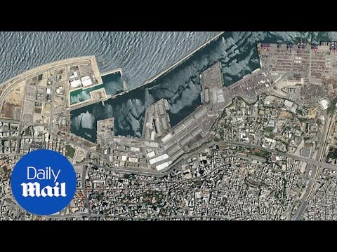 Beirut satellite images show port before and after explosion