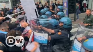 Protesto contra G7 termina em confronto na Itália