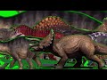 All Dinosaurs In The World Stampede From Meteor Green Screen