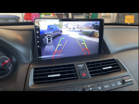 2008 - 2012 8th Gen Honda Accord stereo upgrade - backup camera installation with CarPlay