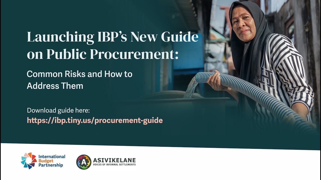 Launching IBP’s New Guide on Public Procurement
