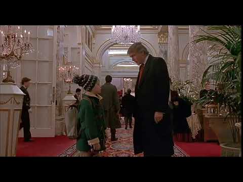 Kevin sam w Nowym Jorku scena z Donaldem Trumpem